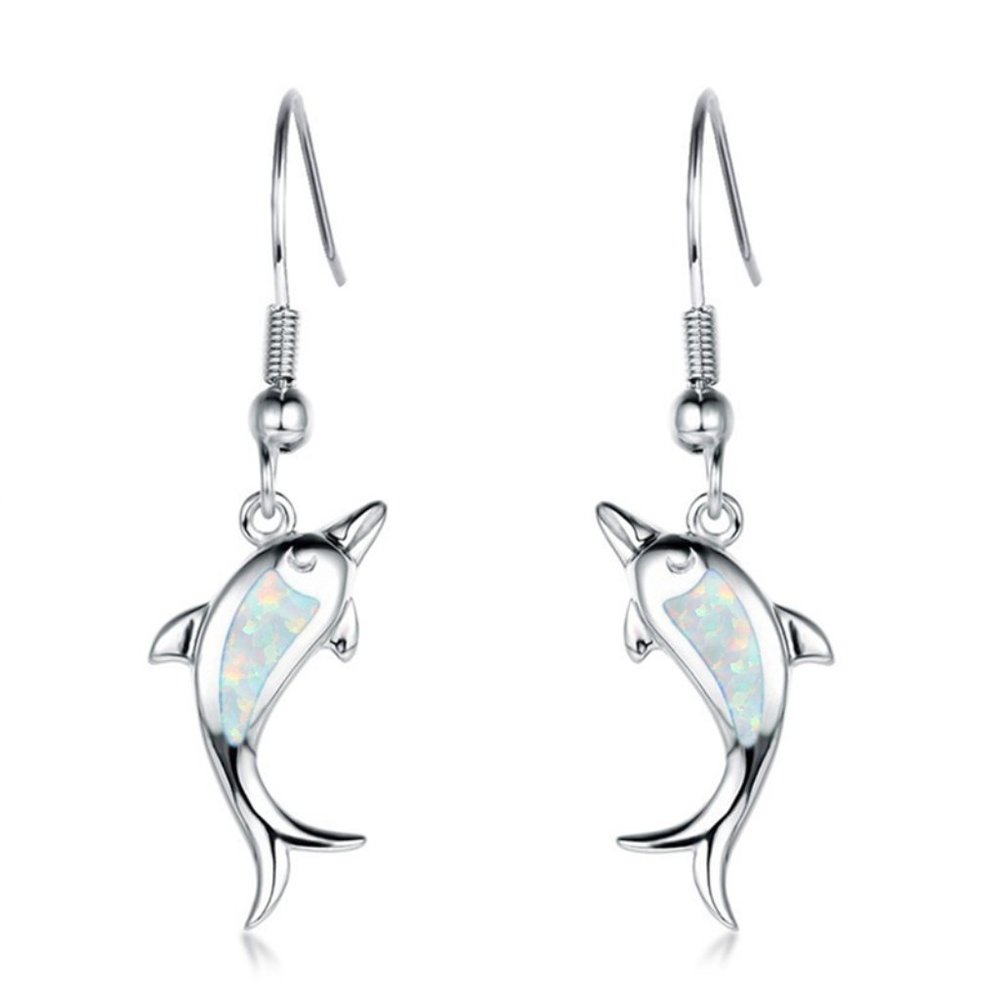Opal Women's Delicate Dolphin Earrings ZB1452664